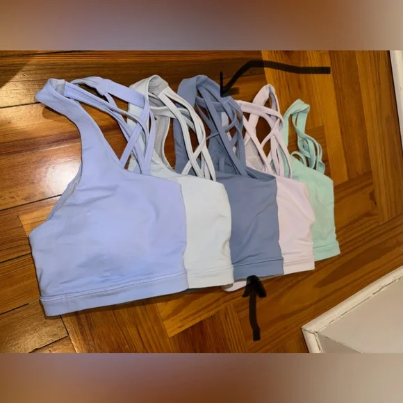 Lululemon Free to Be Serene Bra Size 10 Blue - Picture 10 of 12